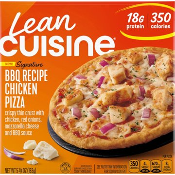 Lean Cuisine 18g Protein BBQ Recipe Chicken Pizza