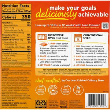 Lean Cuisine 18g Protein BBQ Recipe Chicken Pizza