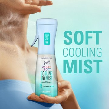 Secret 24 hr Aluminum Free Whole Body Cooling Deodorant Mist - Invigorating Mint