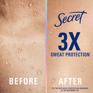 Secret Clinical Strength 100HR Pro-Hyaluronic Acid Antiperspirant & Deodorant for Women, Clear Gel, Stress Response, 2.6oz