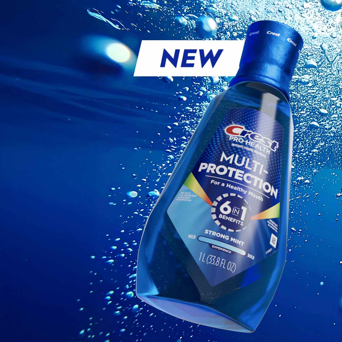 Crest Pro-Health Multi-Protection Mouthwash -  Strong Mint; image 3 of 10