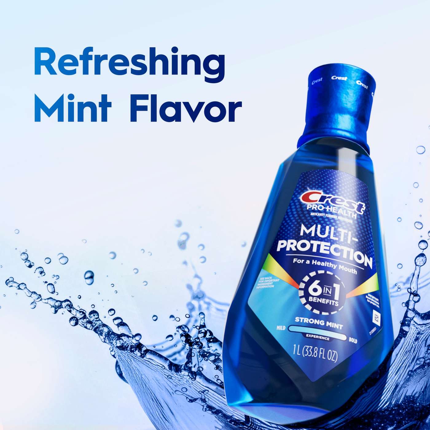 Crest Pro-Health Multi-Protection Mouthwash -  Strong Mint; image 10 of 10