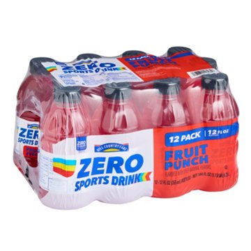 Hill Country Fare Zero Fruit Punch Sports Drink 12 pk Bottles, 12 oz