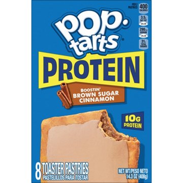 Pop-Tarts 10g Protein Boostin' Brown Sugar Cinnamon Toaster Pastries, 8 ct