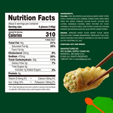 bibigo Mandu Pork & Vegetable Dumplings, 24 oz