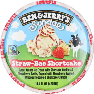 Ben & Jerry's Sundae Straw-Bae Shortcake