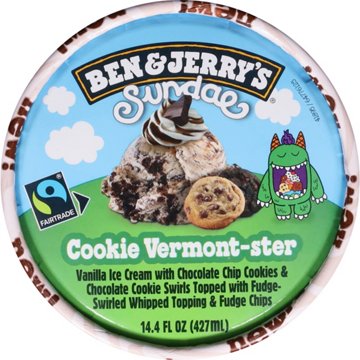 Ben & Jerry's Sundae Cookie Vermont-Ster