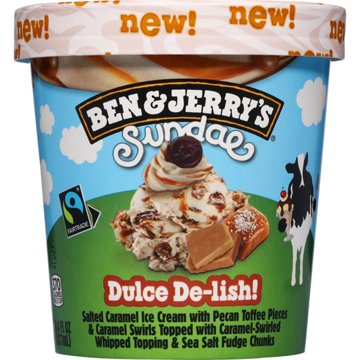 Ben & Jerry's Sundae Dulce De-Lish! Ice Cream