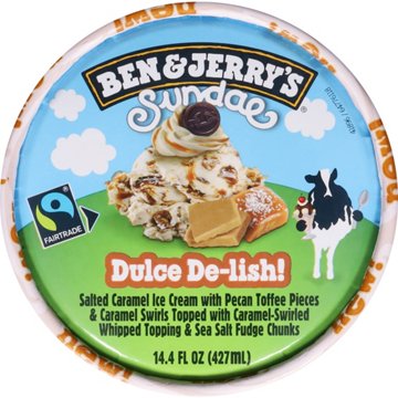 Ben & Jerry's Sundae Dulce De-Lish! Ice Cream