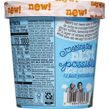 Ben & Jerry's Sundae Dulce De-Lish! Ice Cream