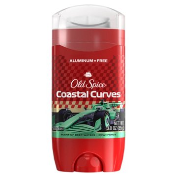 Old Spice Men's Aluminum Free Limited Edition F1 Deodorant Solid - Coastal Curves