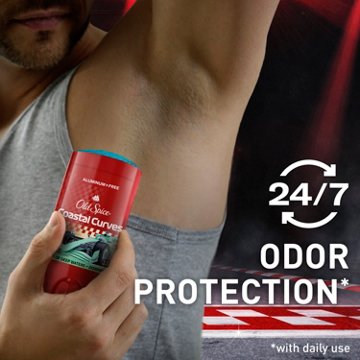 Old Spice Men's Aluminum Free Limited Edition F1 Deodorant Solid - Coastal Curves