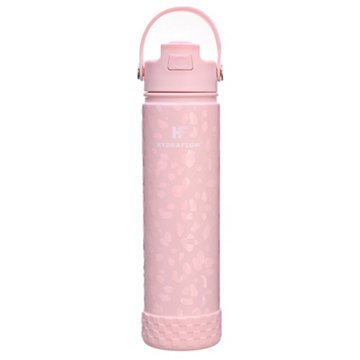Hydraflow Hybrid Flipstraw Bottle - Cheetah Pink, 25 oz