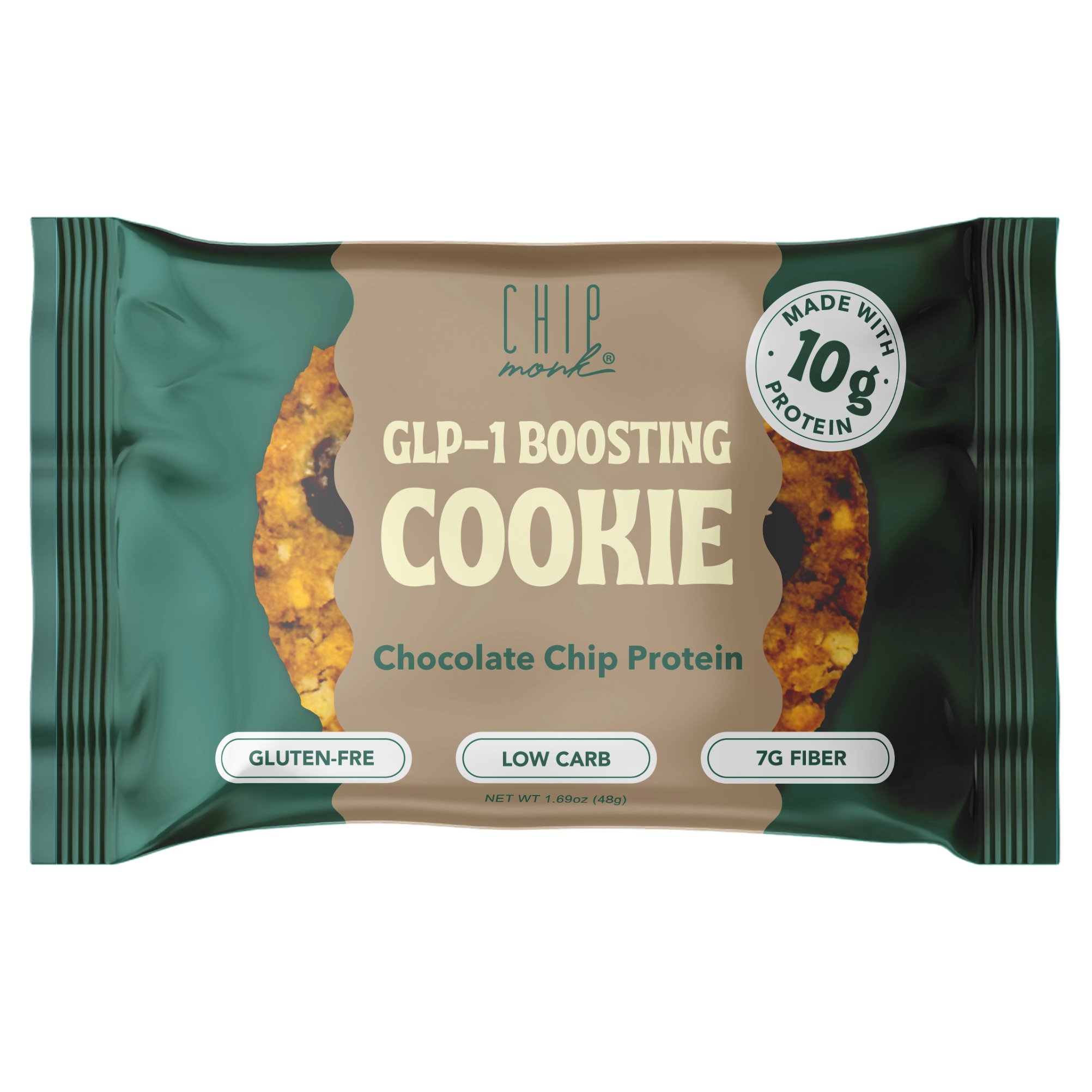 ChipMonk GLP-1 Boosting Cookie - Chocolate Chip, 1.69 oz | Central
