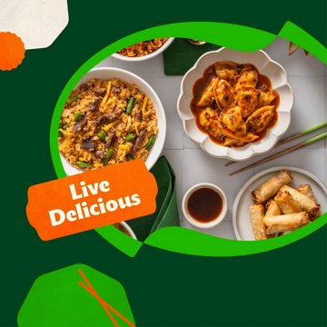bibigo Frozen Vegetable & Pork Spicy Sauced Dumplings