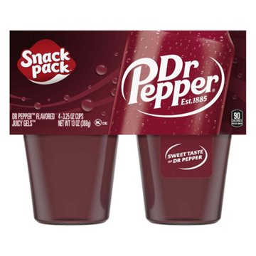 Snack Pack Dr Pepper Juicy Gels Cups, 4 ct