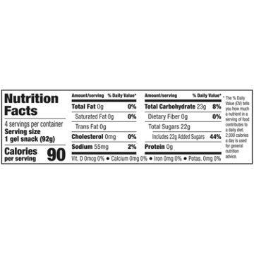 Snack Pack Dr Pepper Juicy Gels Cups, 4 ct