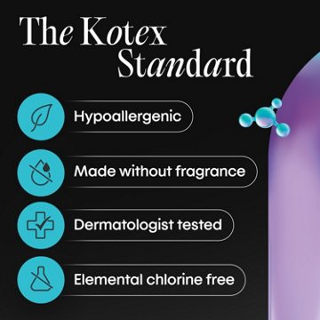 Kotex BioCare Ultra Thin Pads With Wings, Regular Absorbency