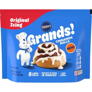 Pillsbury Grands! Large Cinnamon Rolls & Icing, 8 ct