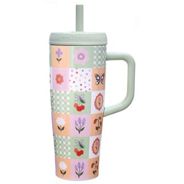 Hydraflow Ethos Tumbler - Quilted Floral, 30 oz