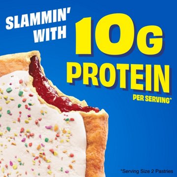 Pop-Tarts 10g Protein Slammin' Strawberry Toaster Pastries, 8 ct