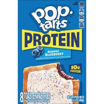 Pop-Tarts 10g Protein Bumpin' Blueberry Toaster Pastries, 8 ct