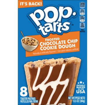Pop-Tarts Frosted Chocolate Chip Cookie Dough Toaster Pastries, 8 t