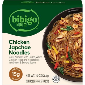 bibigo Frozen Chicken & Vegetable Japchae Noodles