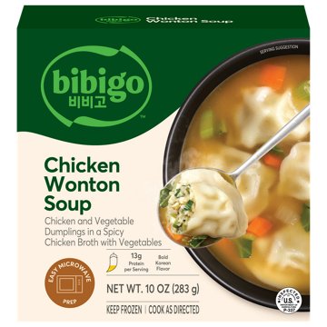 bibigo 13g Protein Chicken Wonton Soup, 10 oz