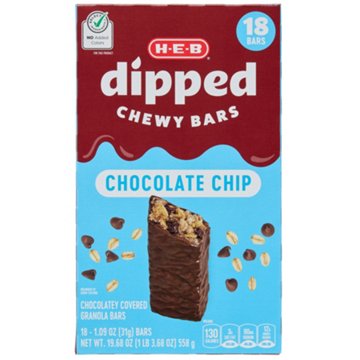 H-E-B Dipped Chewy Bars - Chocolate Chip