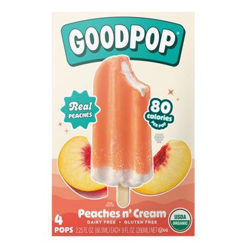 GoodPop Dairy Free Peaches n' Cream Pops