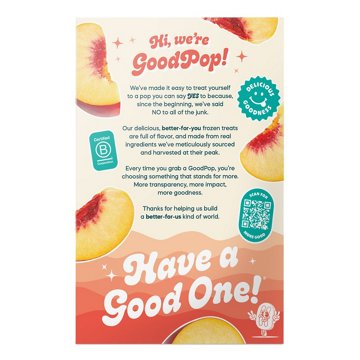 GoodPop Dairy Free Peaches n' Cream Pops