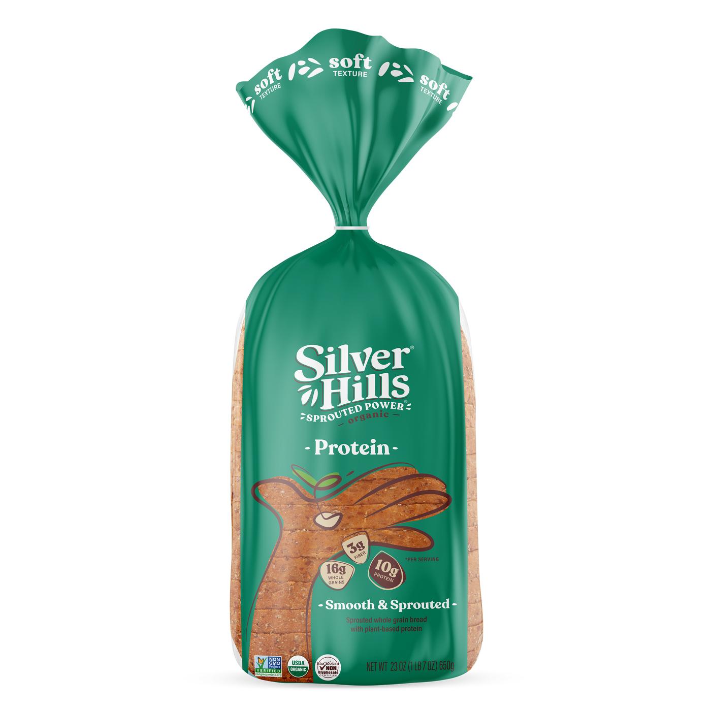 Silver Hills Organic 10g Protein Smooth & Sprouted Whole Grain Bread; image 1 of 2