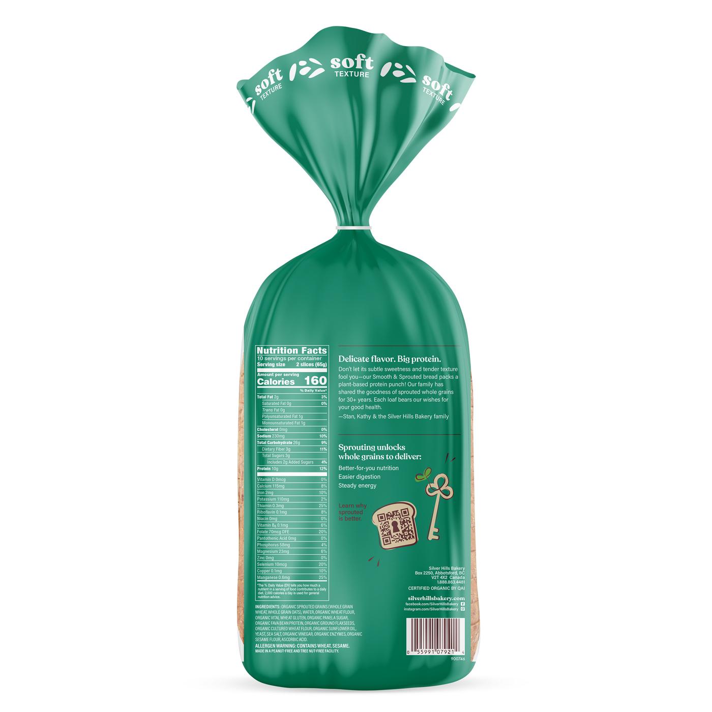 Silver Hills Organic 10g Protein Smooth & Sprouted Whole Grain Bread; image 2 of 2