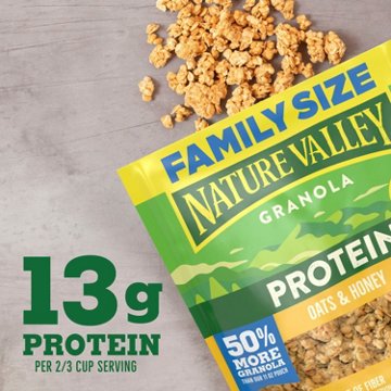 Nature Valley 13g Protein Granola Oats & Honey - Family Size