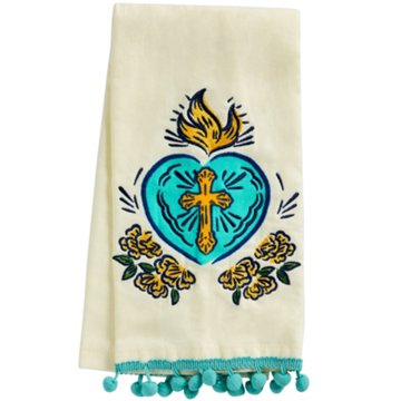 Destination Holiday Ember Sacred Heart Halloween Kitchen Towel