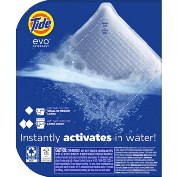 Tide Evo Laundry Detergent Tiles - Spring Blast