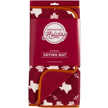 Destination Holiday Fall Texas Leaves Drying Mat, 14'' x 21''