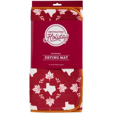 Destination Holiday Fall Texas Leaves Drying Mat, 14'' x 21''