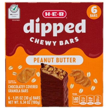 H-E-B Dipped Chewy Bars - Peanut Butter
