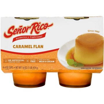 Señor Rico Caramel Flan, 4 ct