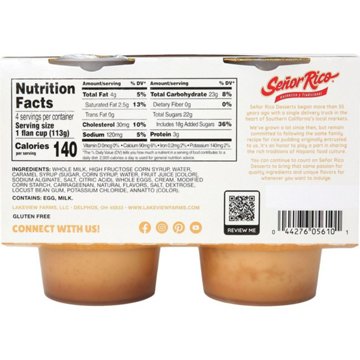 Señor Rico Caramel Flan, 4 ct