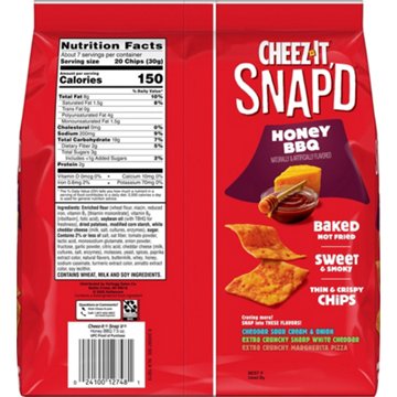 Cheez-It Snap'd Honey BBQ Cracker Chips