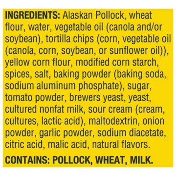 Gorton's Taco Seasoned Breaded Fish Taco Tenders, 16.2 oz