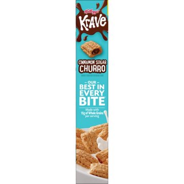 Kellogg's Krave Cinnamon Sugar Churro Cereal - Family Size, 16.8 oz