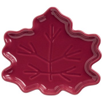 Destination Holiday Leaf Tidbit Plate