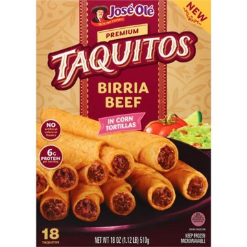 Jose Ole Birria Beef Taquitos, 18 ct