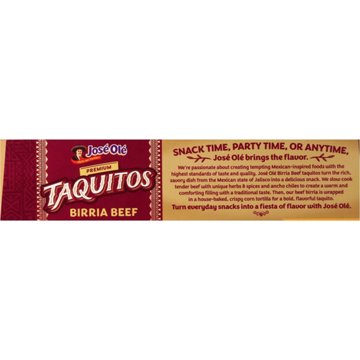 Jose Ole Birria Beef Taquitos, 18 ct