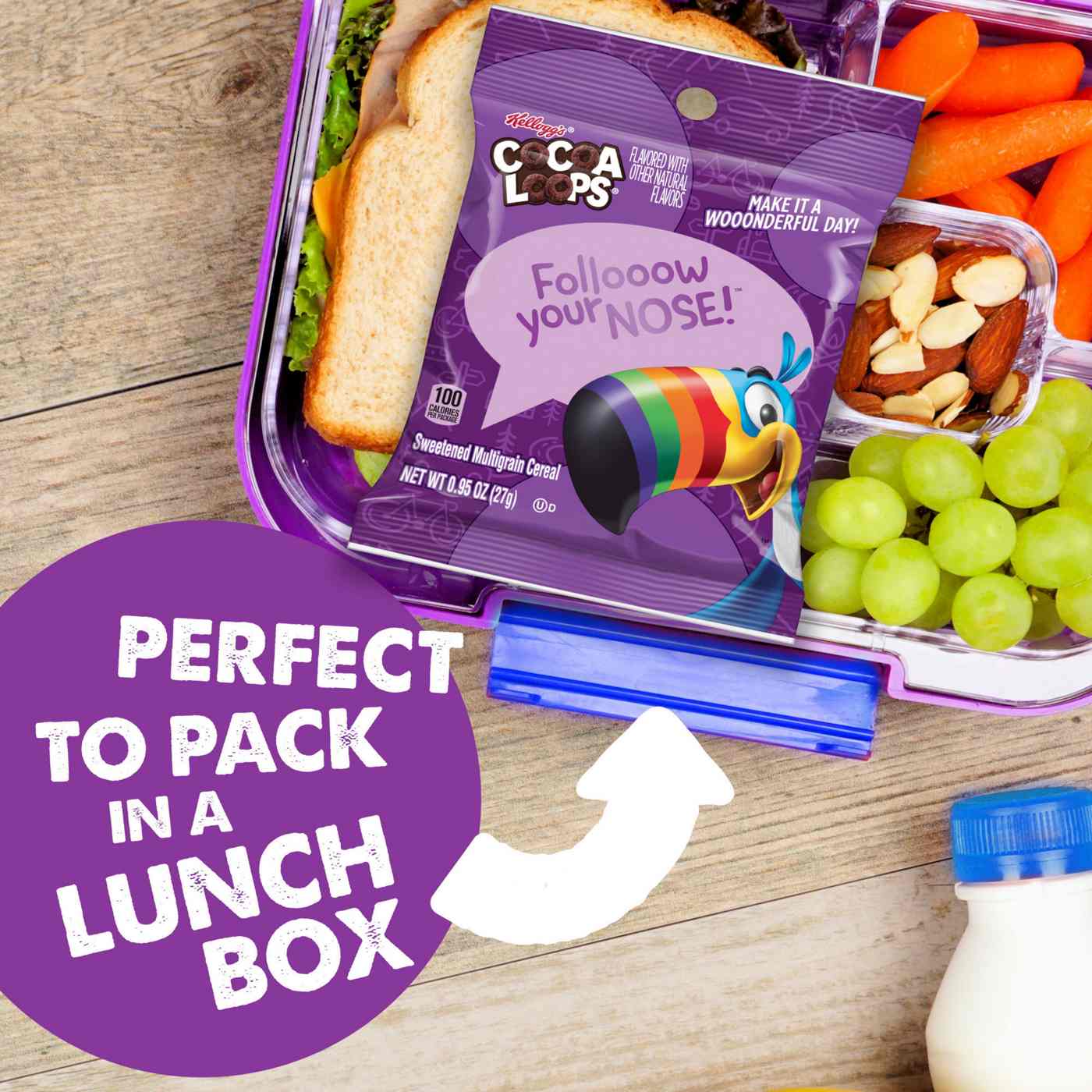 Kellogg's Cocoa Loops Go Pack Cereal Pouches; image 2 of 9