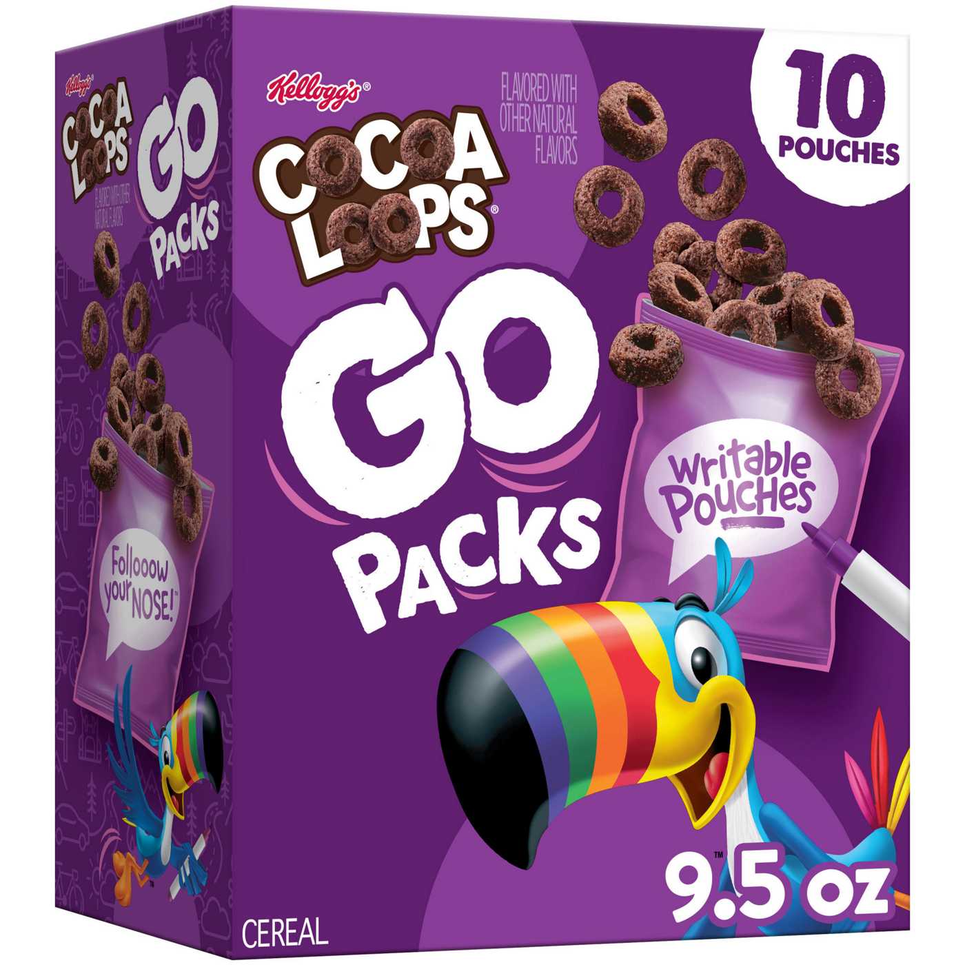 Kellogg's Cocoa Loops Go Pack Cereal Pouches; image 3 of 9